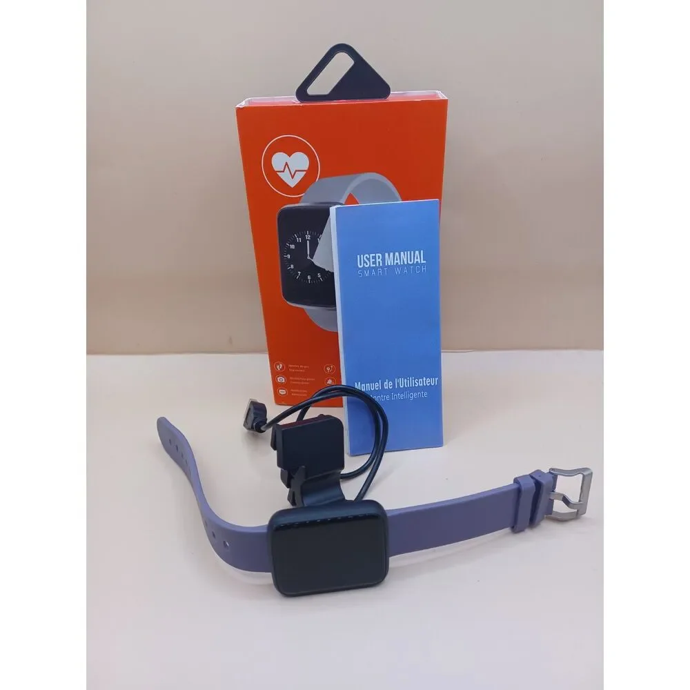 Lintelek Fitness Tracker H19 With Charger and 3 Wrist Bands Smart Watch